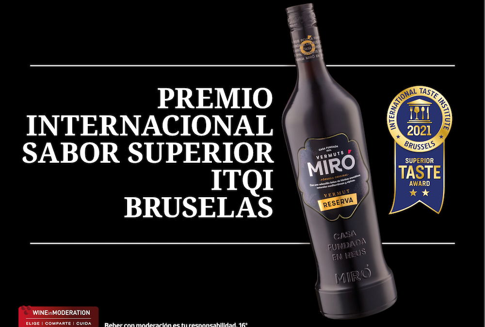 Vermuts Miró obtiene el Premio Internacional al Sabor Superior